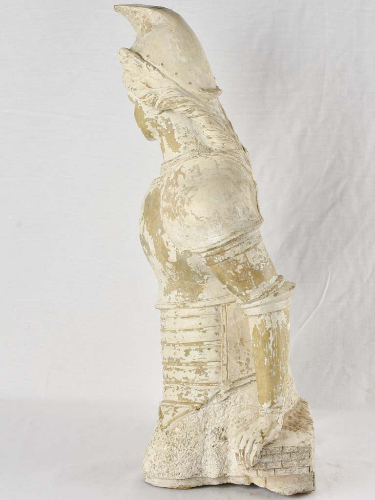 Distinctive ancient-themed terracotta Athena statue