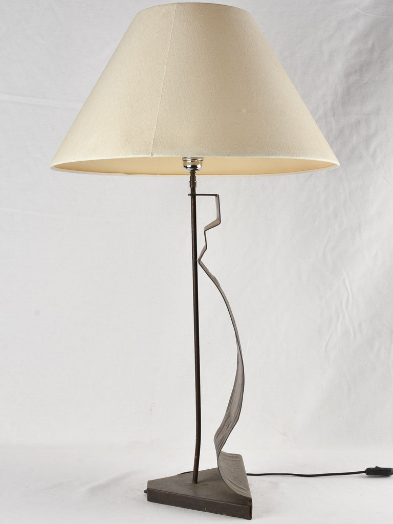 Italian lamp made with salvaged tole stand