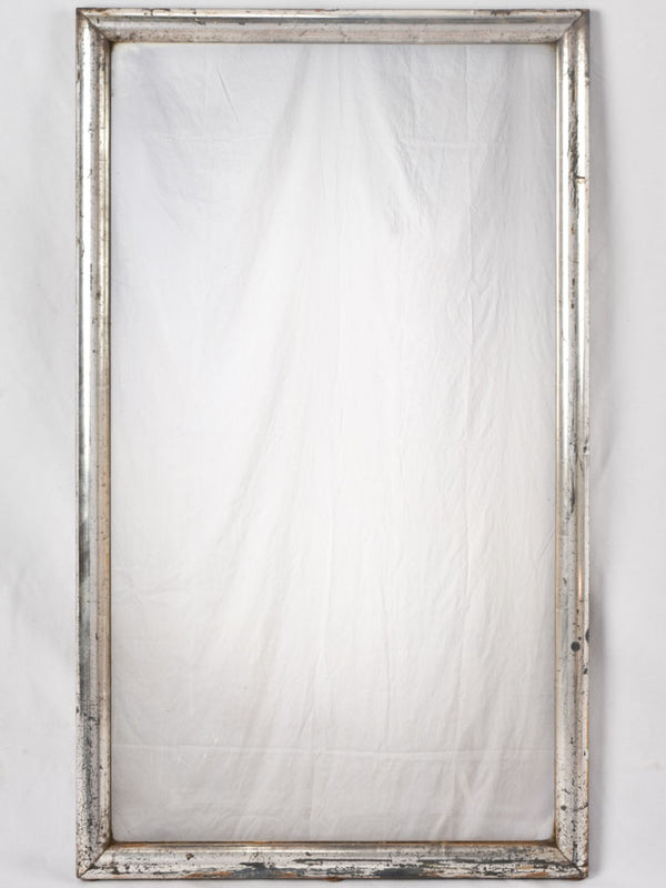 Rectangular Louis XVI mirror w/ silver frame 39¾" x 23¾"