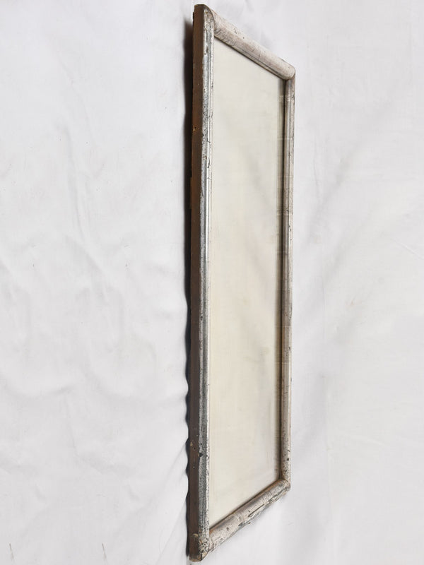 Rectangular Louis XVI mirror w/ silver frame 39¾" x 23¾"