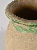 Small 19th century Biot jar w/ green glaze - 18½"