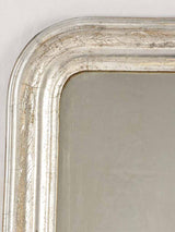 Small Louis Philippe mirror w/ silver frame 20½" x 17"