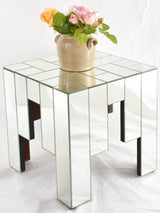 Square mirrored side table - 1950s - 16¼"