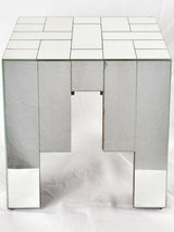Square mirrored side table - 1950s - 16¼"
