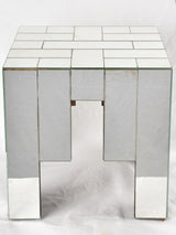 Square mirrored side table - 1950s - 16¼"