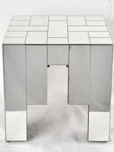 Square mirrored side table - 1950s - 16¼"