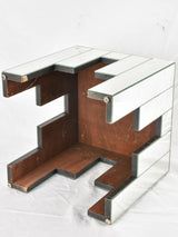 Square mirrored side table - 1950s - 16¼"