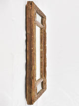 Small 18th century parclose mirror w/ gilded frame 15" x 17¼"