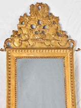 Handsome decorative pediment gilded mirror