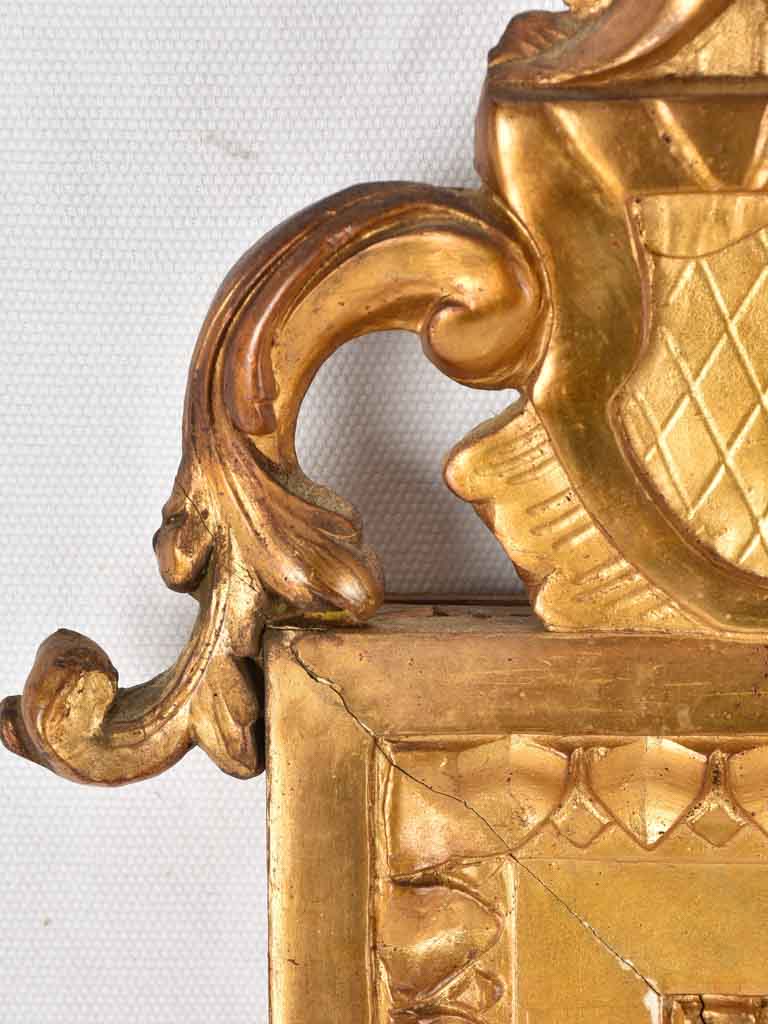 Vintage Louis XVI-style gilded mirror
