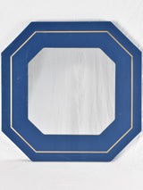 Vintage blue mirror - octagonal 27½"