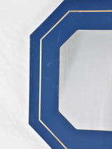 Vintage blue mirror - octagonal 27½"