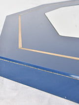 Aged Blue Rectangular Mirror