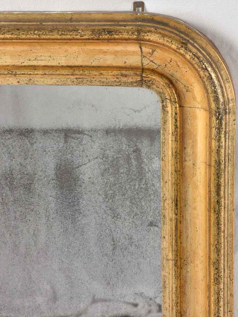Louis Philippe mirror w/ gilded frame 34¾" x 23¾"