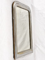 Silver Louis Philippe mirror w/ beading 34¼" x 26½"