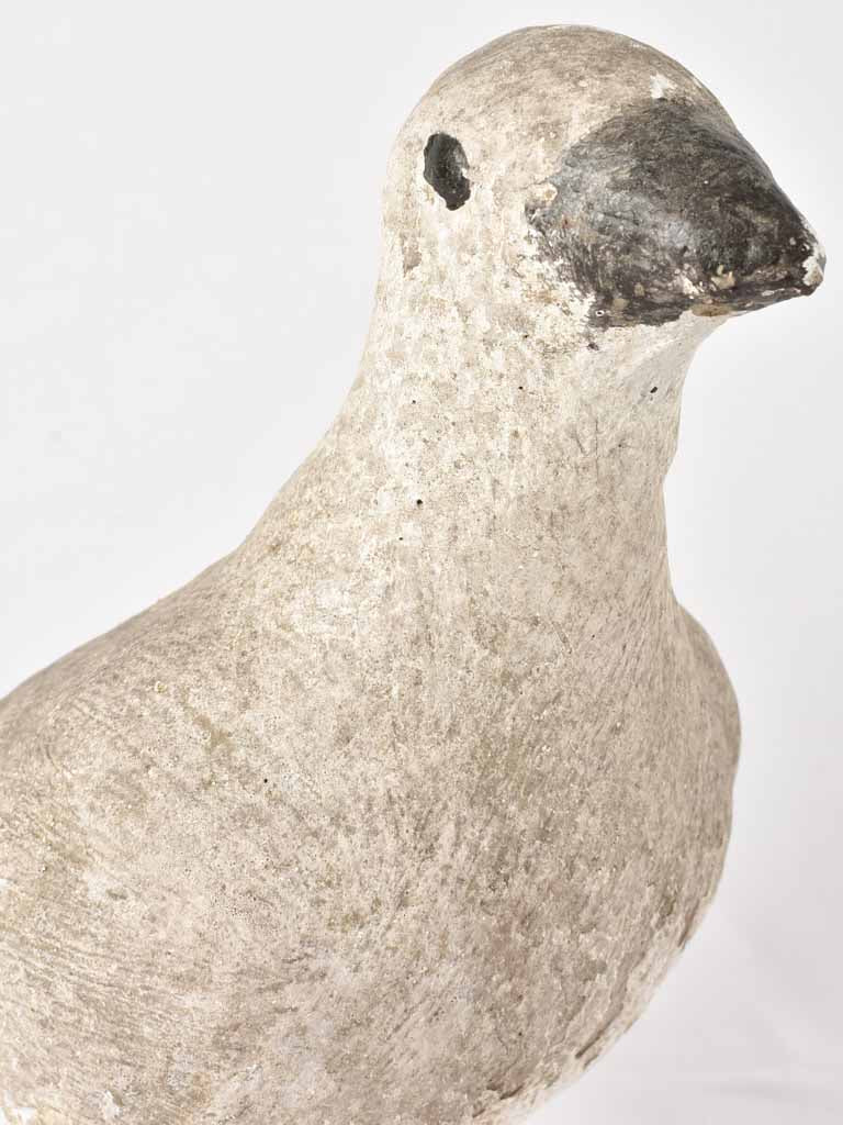 Vintage pigeon sculpture - cement 13½"