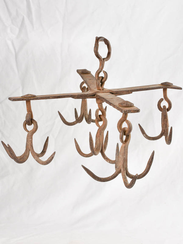 Wrought iron hooks - 19th century 16½"