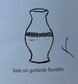 Tessier's Signature White Glaze Vase