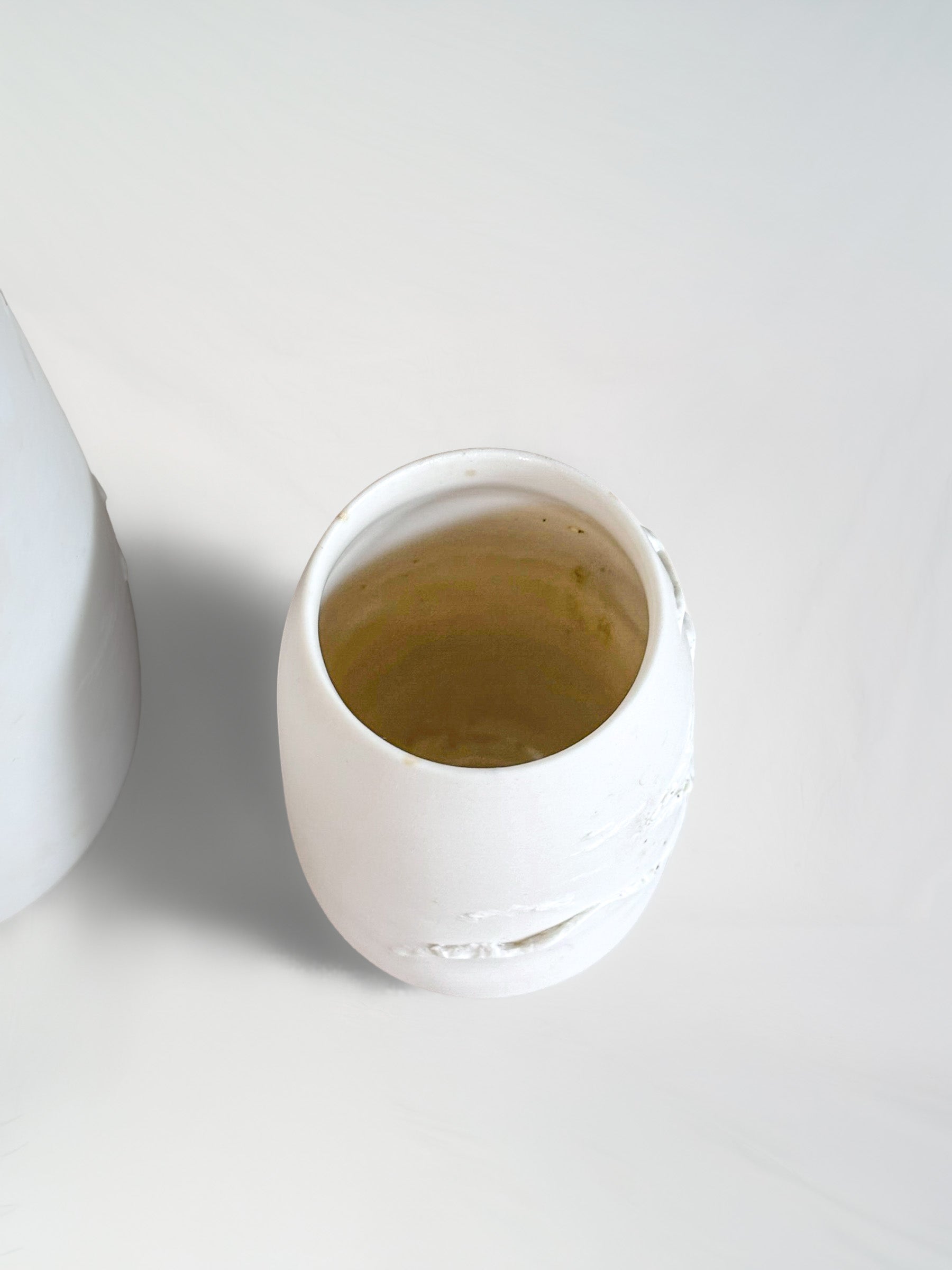 Pair of White Porcelain Vintage Vases by Atelier-A