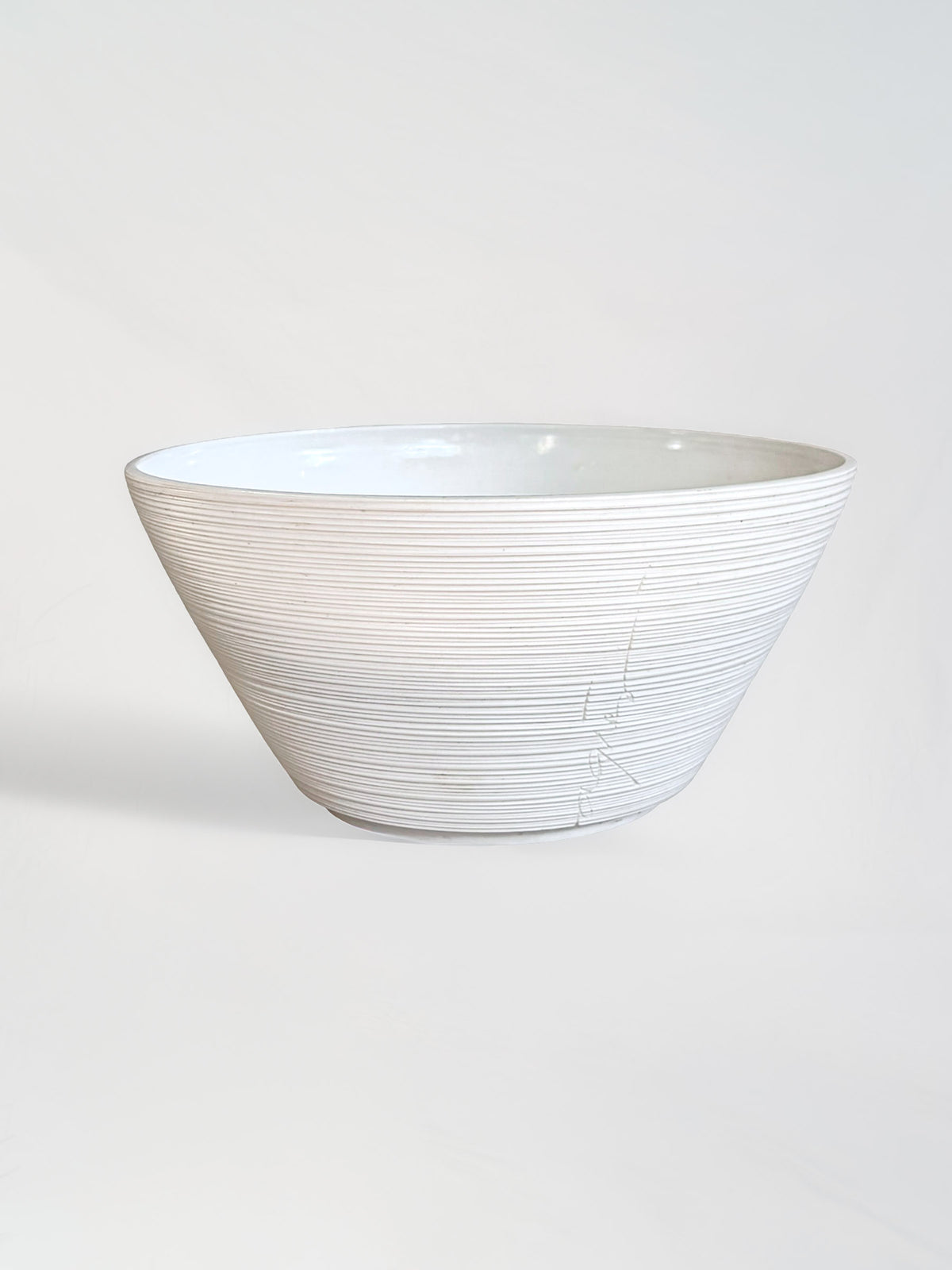 Vintage White Porcelain Salad Bowl by Atelier-A