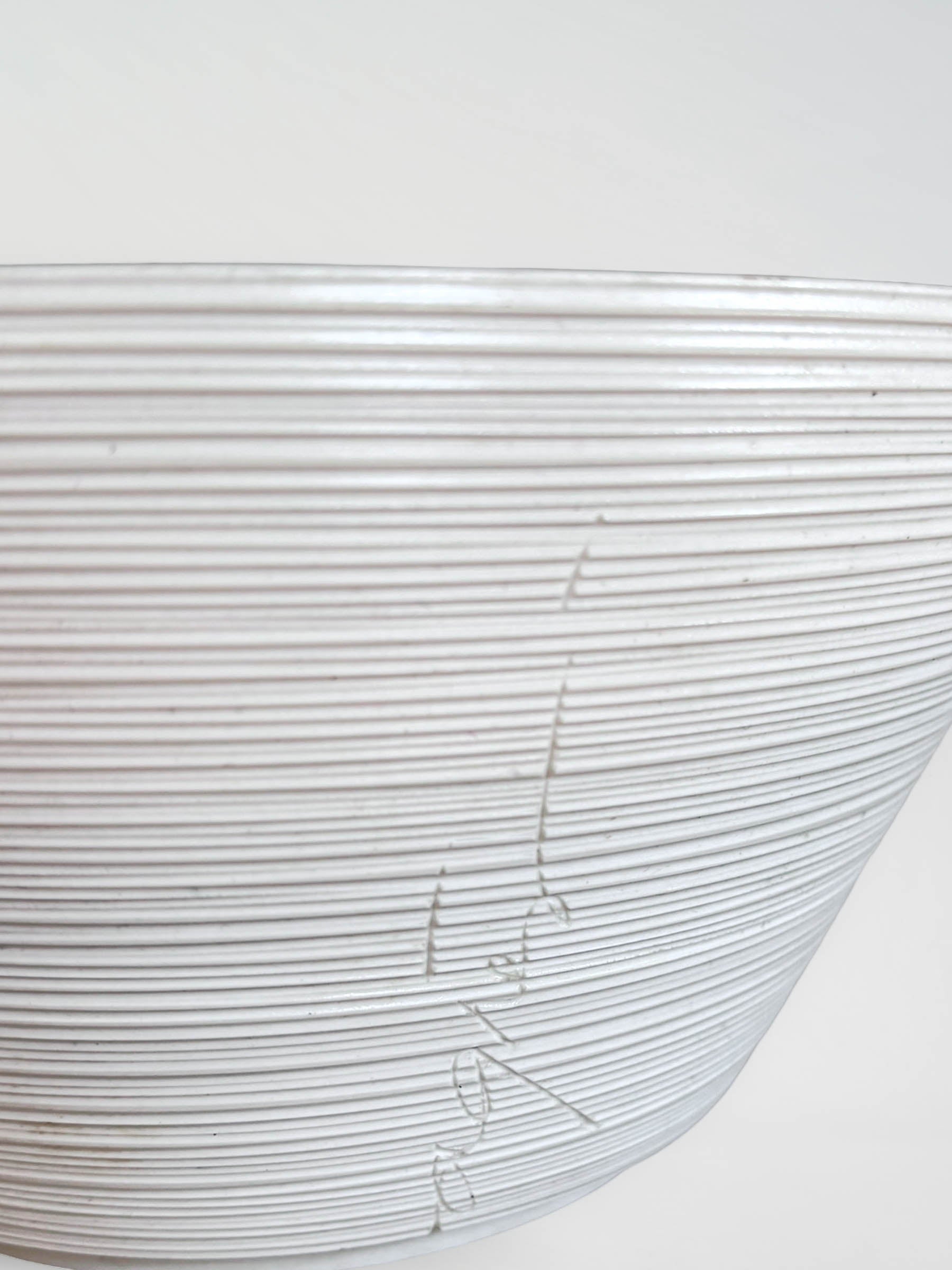 Vintage White Porcelain Salad Bowl by Atelier-A