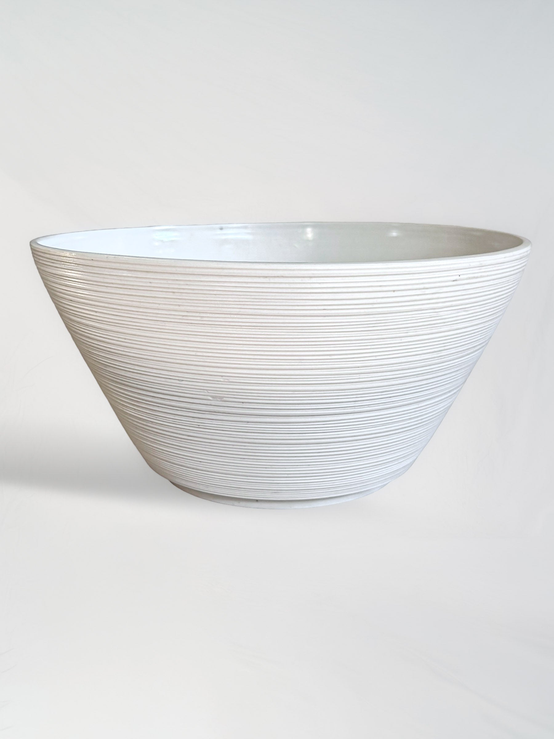 Vintage White Porcelain Salad Bowl by Atelier-A
