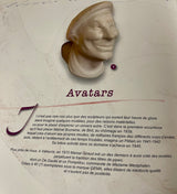 Intriguing, unique, early 20th-century French clay avatars