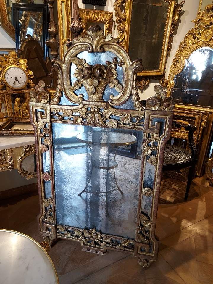Original mercury glass mirror
