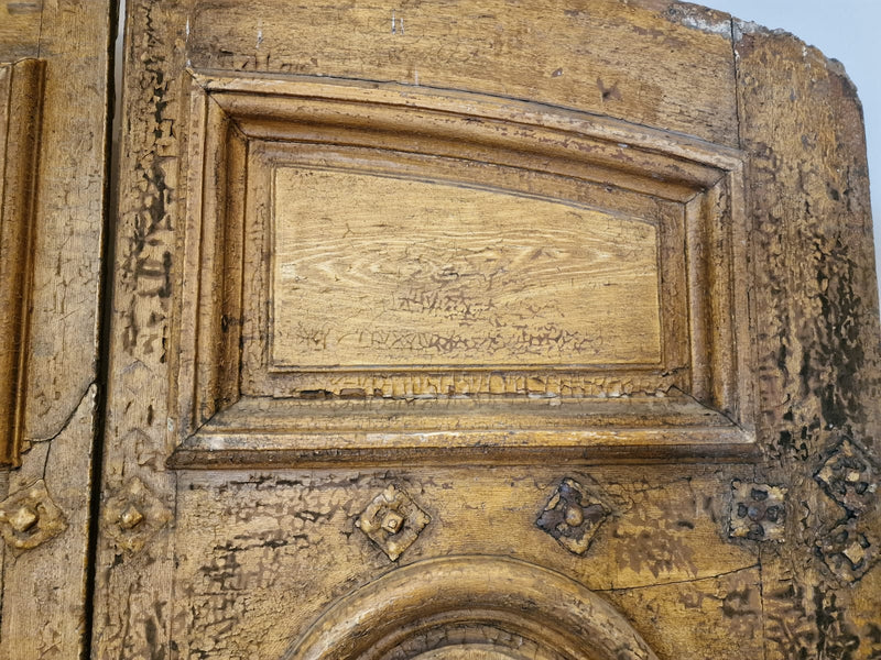 Antique oak entry doors from Burgundy