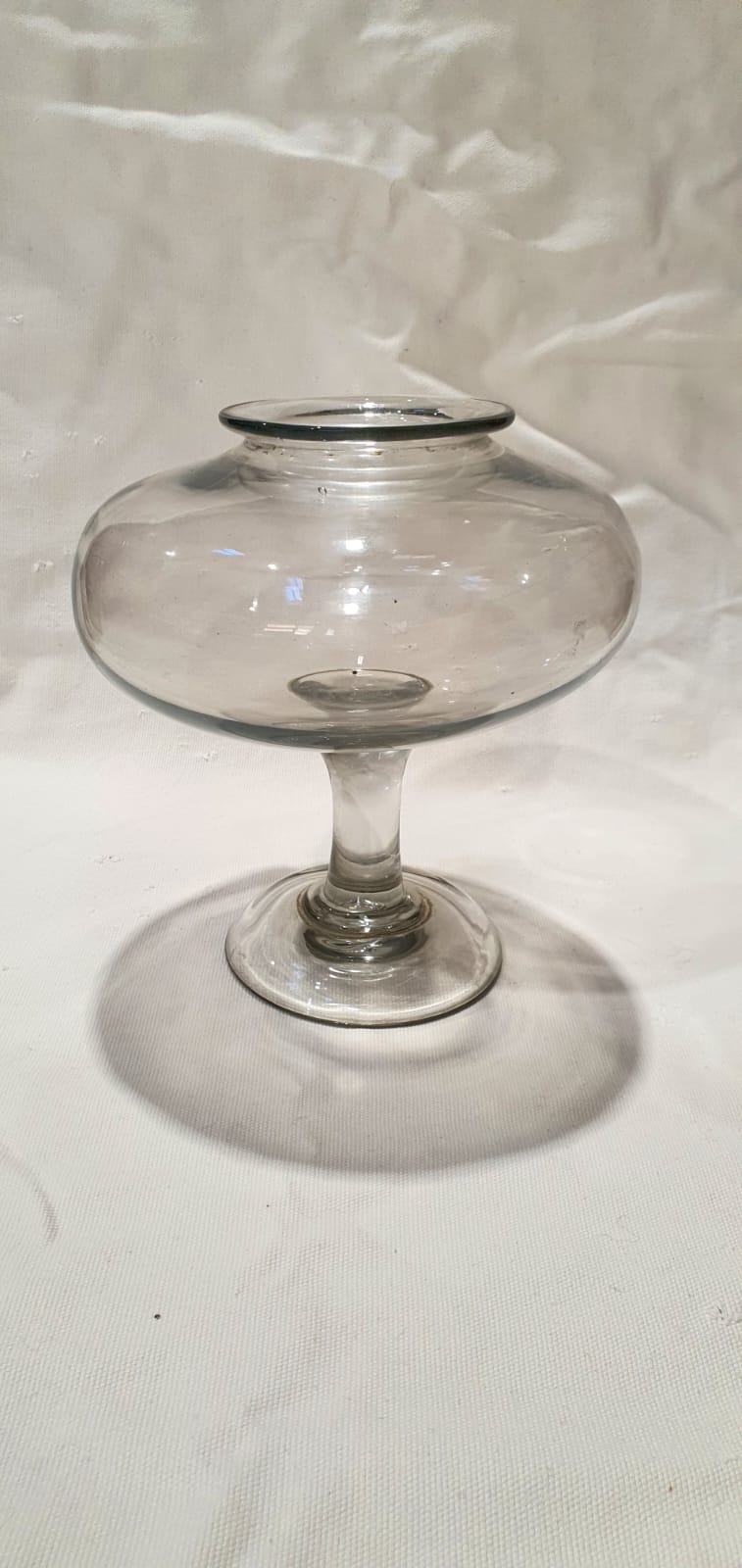 2 Antique French blown glass leech jars