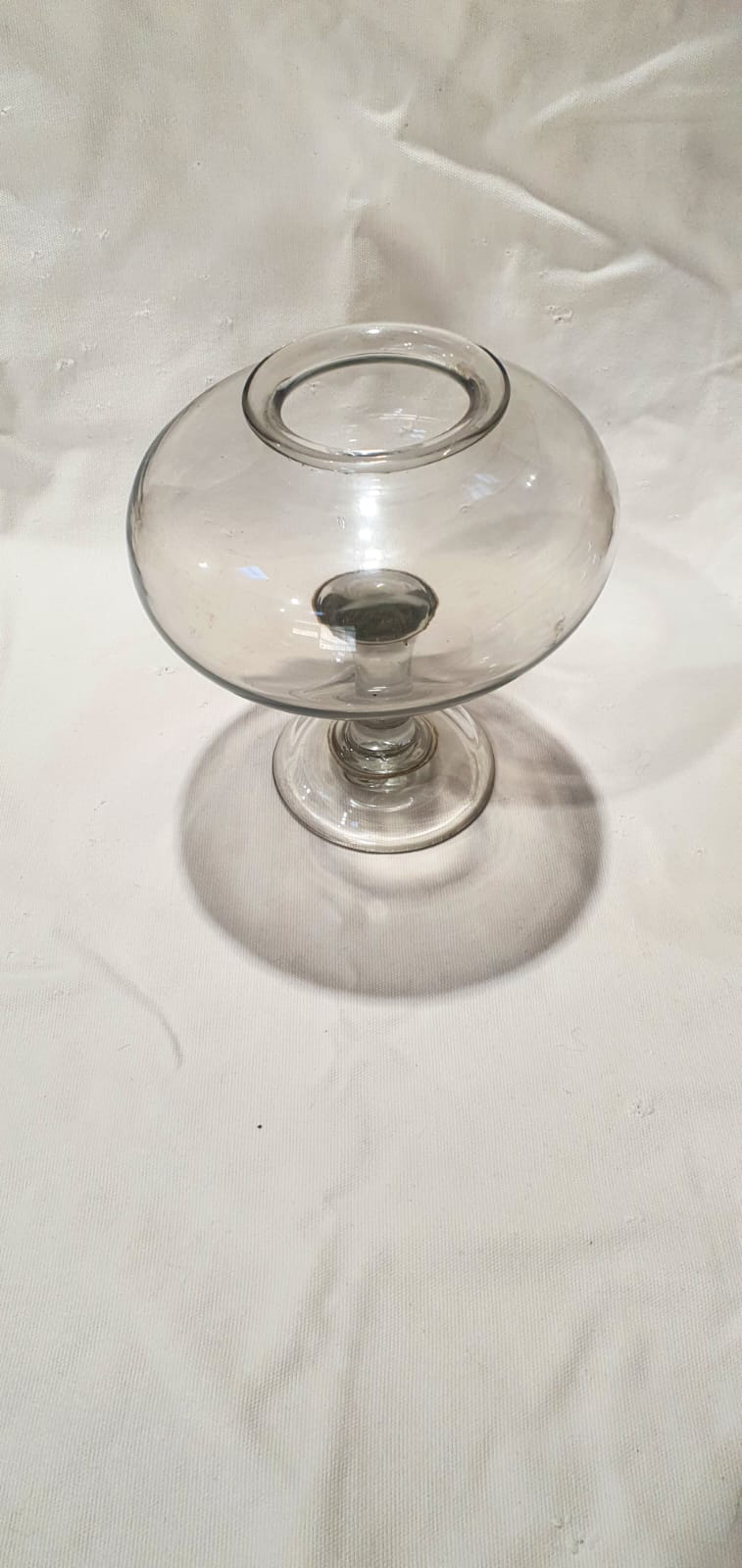 2 Antique French blown glass leech jars
