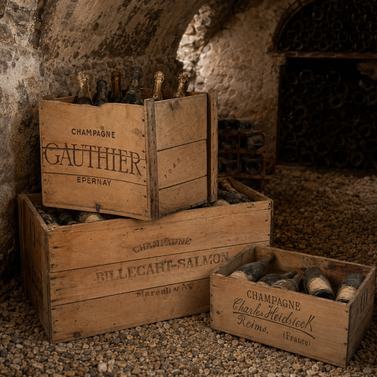 Mid 20th century Champagne crate - Billecart-Salmon