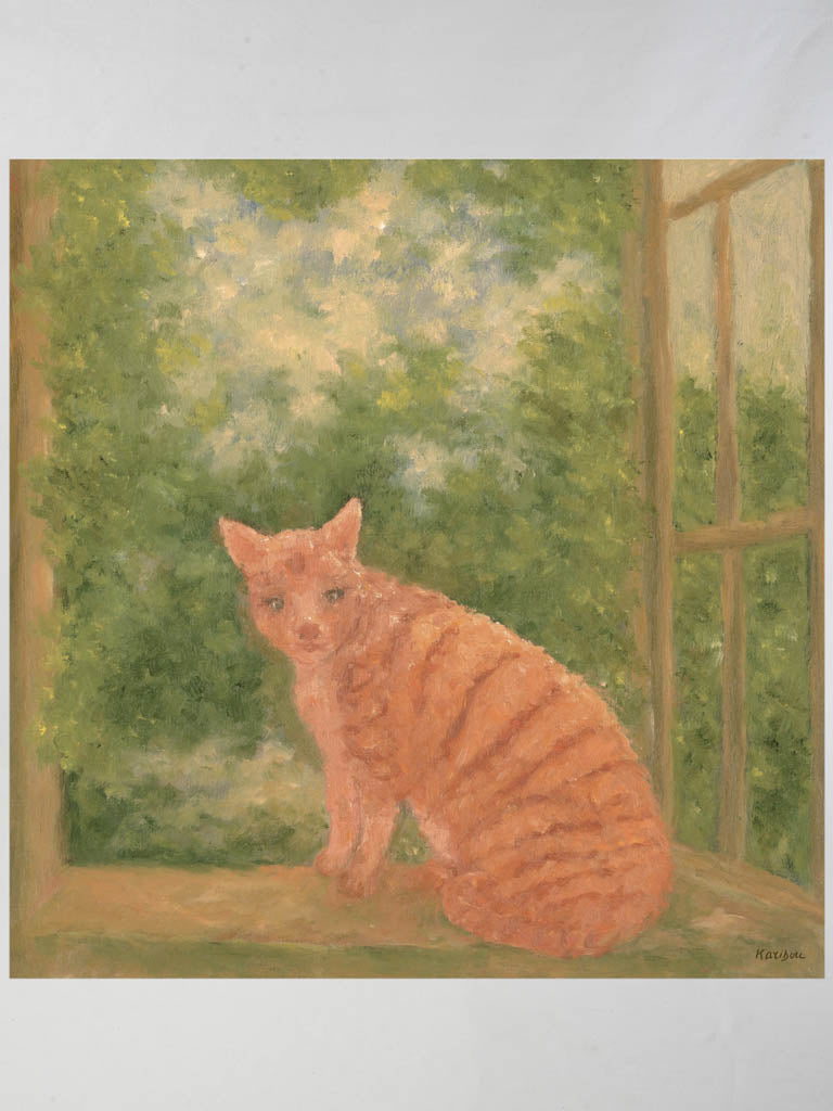 Small Contemporary Painting By Karibou - Doupka - 14¼" x 14¼"