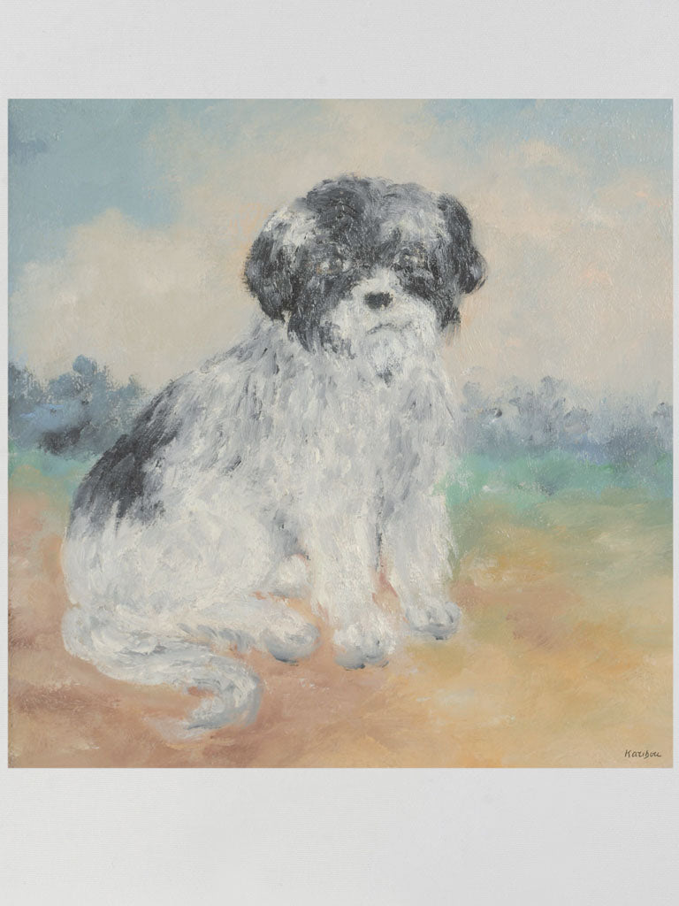 Small Contemporary Painting By Karibou - Rose - 14¼" x 14¼"