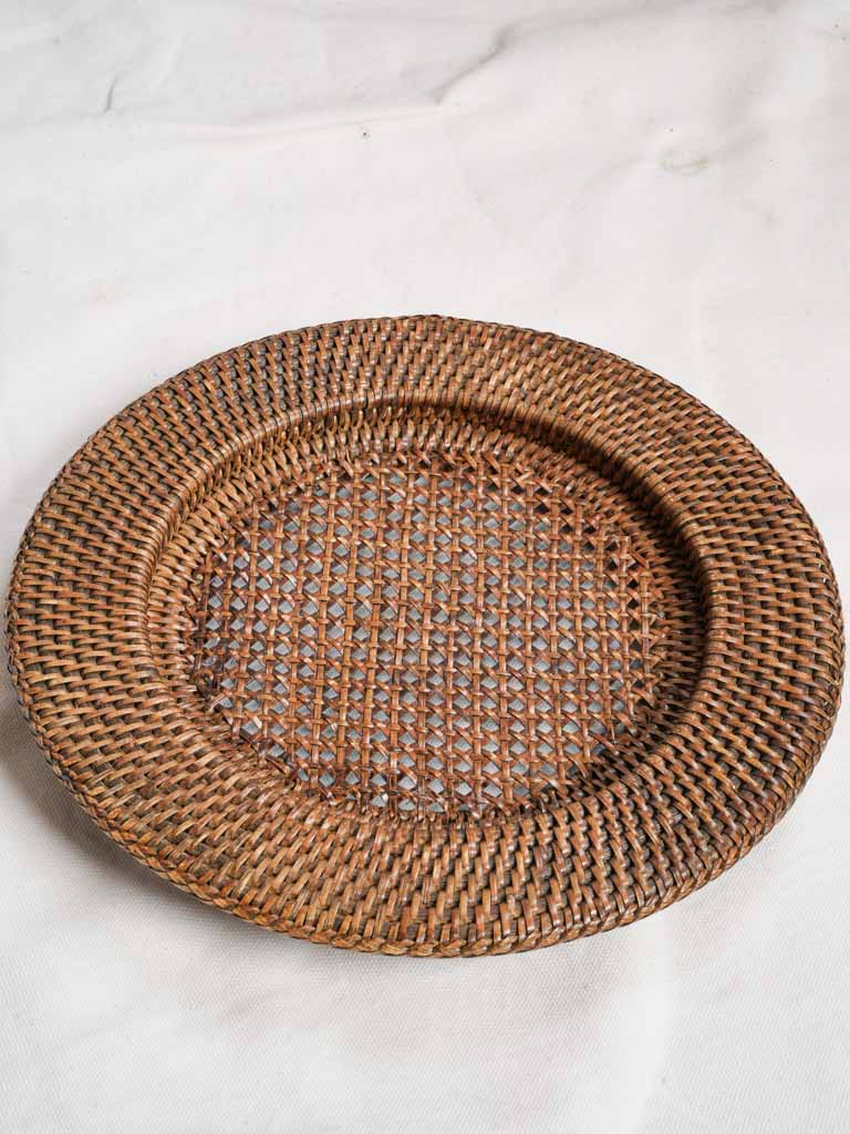 Set Of 6 Woven Rattan Placemats - 13"