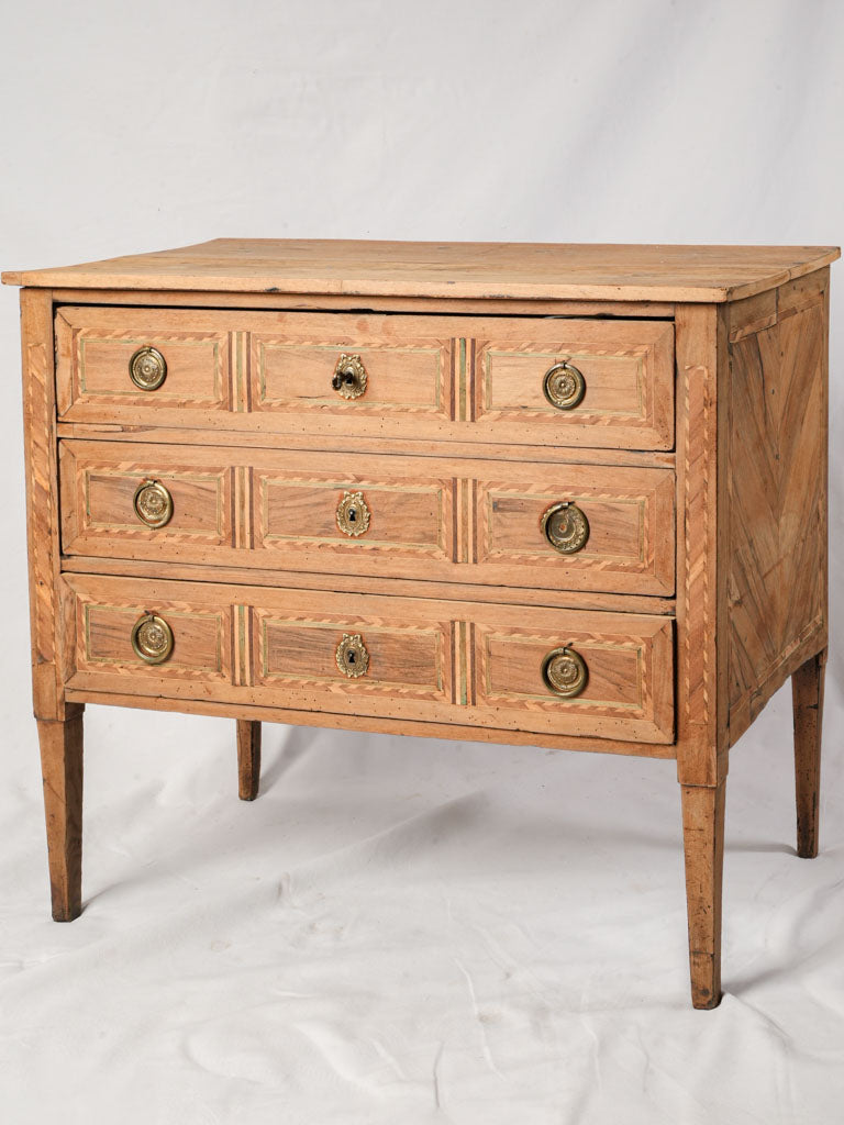 Elegant neoclassical fruitwood commode  