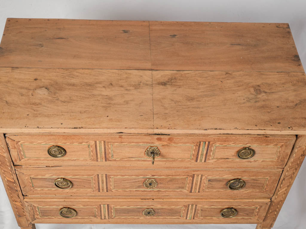 Symmetrical geometric framed commode  