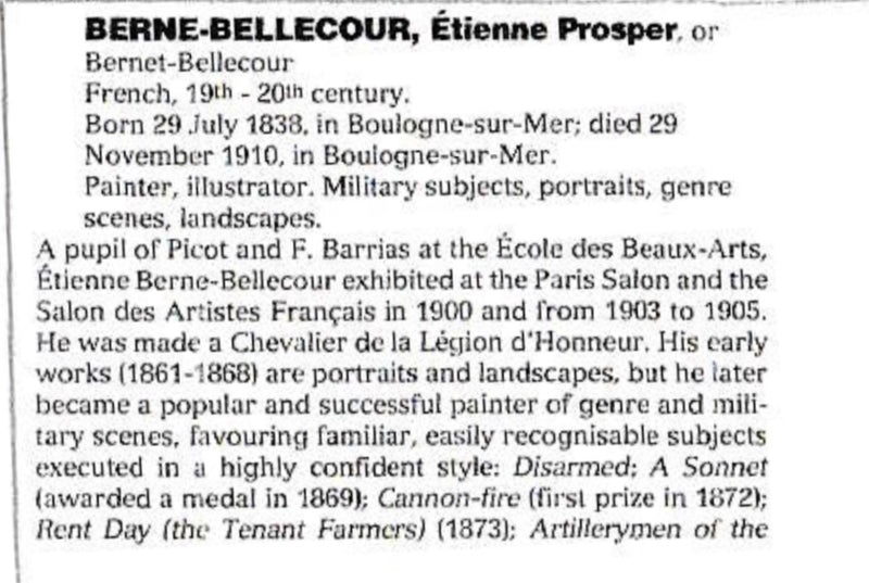 19th century streetscape - Etienne Berne-Bellecour (1838-1910) - 30¾" x 39½"