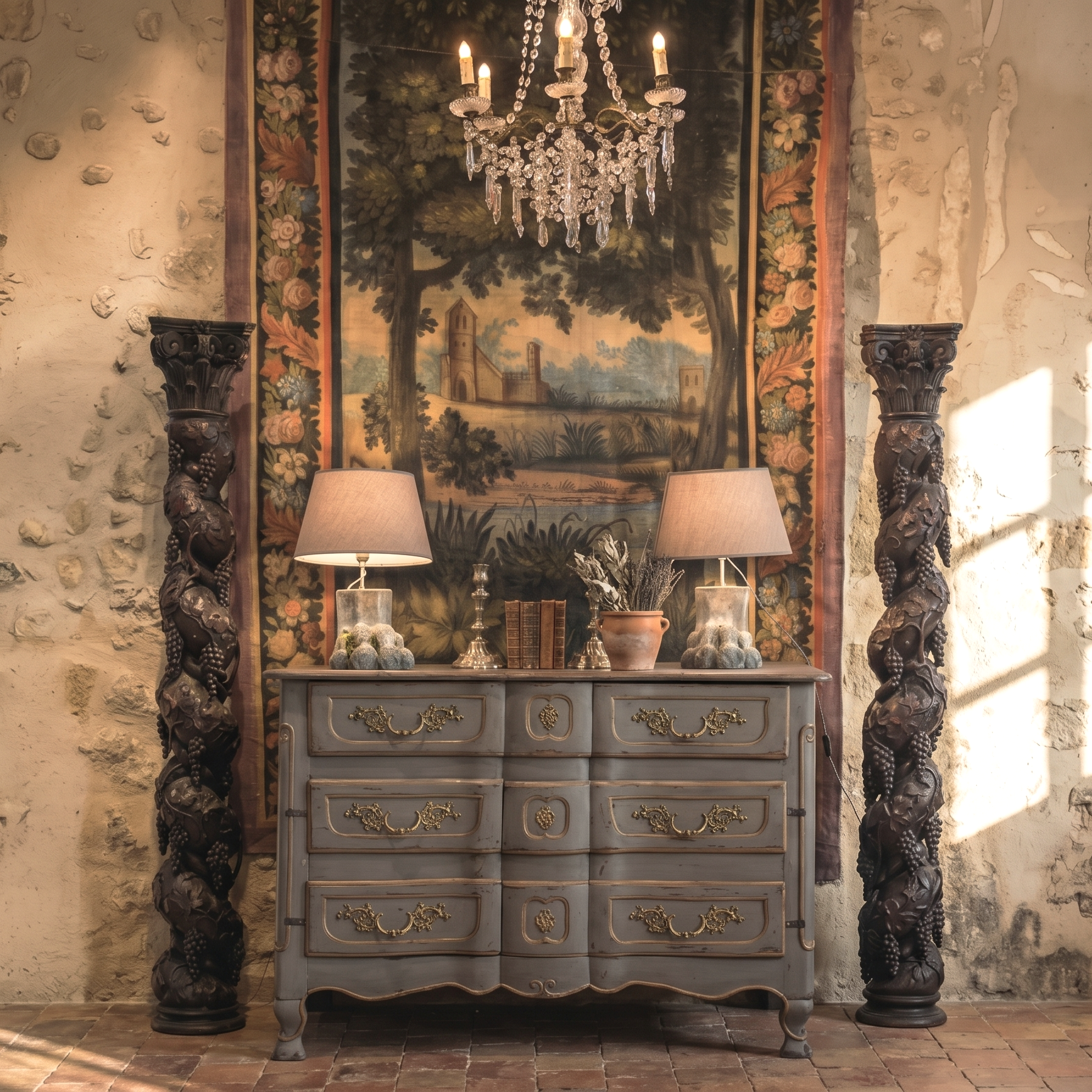 Surprising Louis XV Converted Commode  - 52¾" x 29¼" x 35¾"