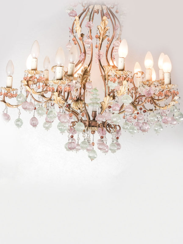 Vintage Italian Murano glass chandelier