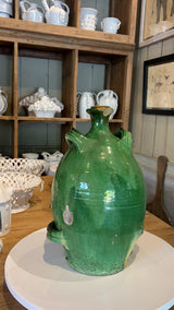 18th century light green 'conscience' jug 14½"