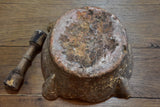 Mortar & pestle, marble, French, 19th-century
