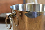 Vintage stainless steel champagne bucket
