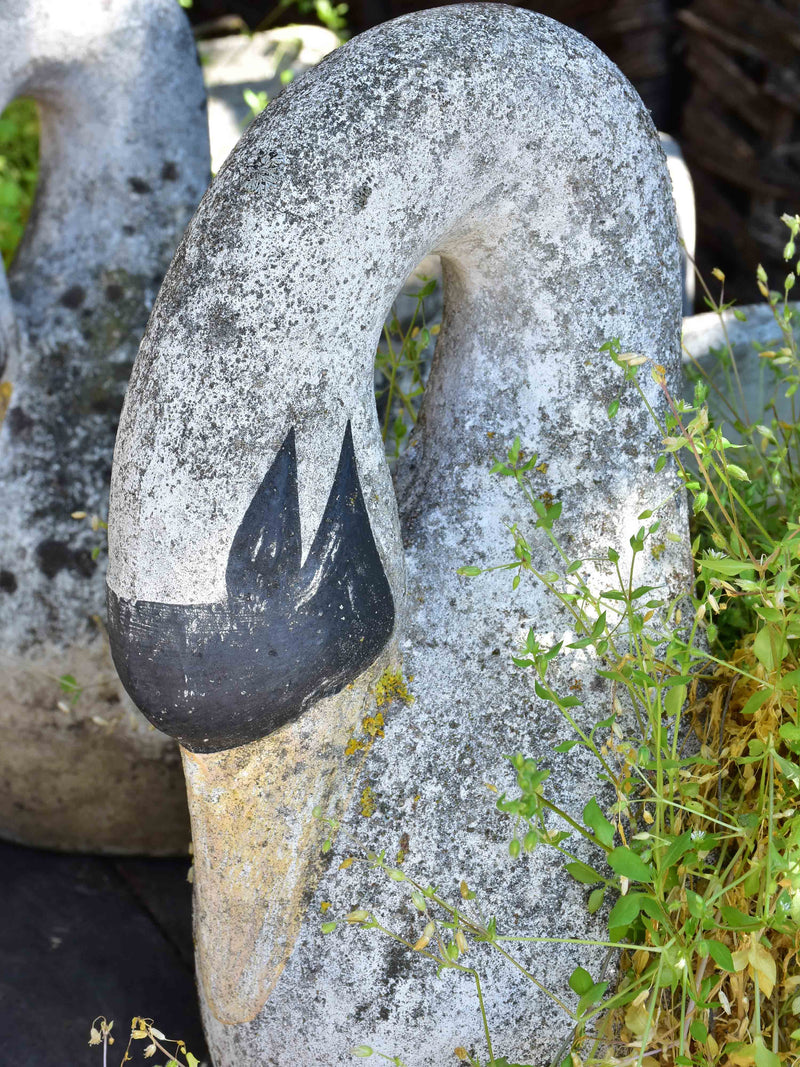 French swan mid-century garden planters
