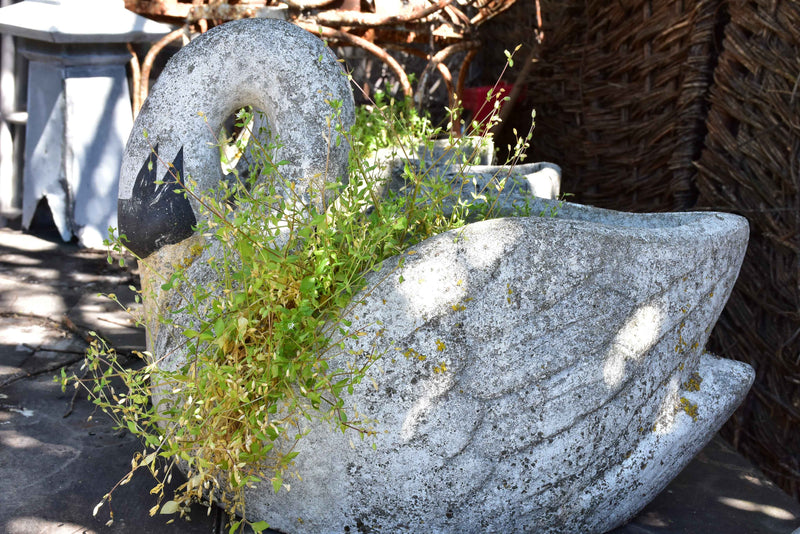 French swan mid-century garden planters