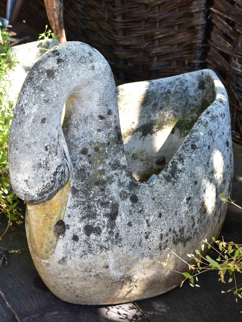 French swan mid-century garden planters