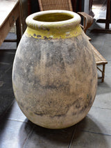 Biot jar, large, yellow glaze 37", 18th-century