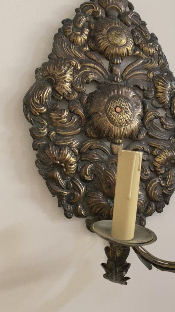 Pair of 18th century wall sconces
