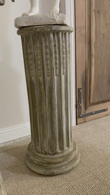 Pair of terracotta column pedestals 27½"