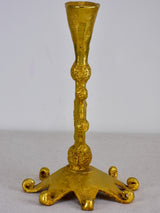Vintage Fondica gilded bronze candlestick
